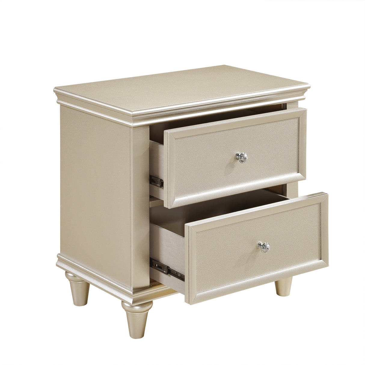 Celandine Silver Upholstered Panel Bedroom Set from Homelegance - Luna Furniture