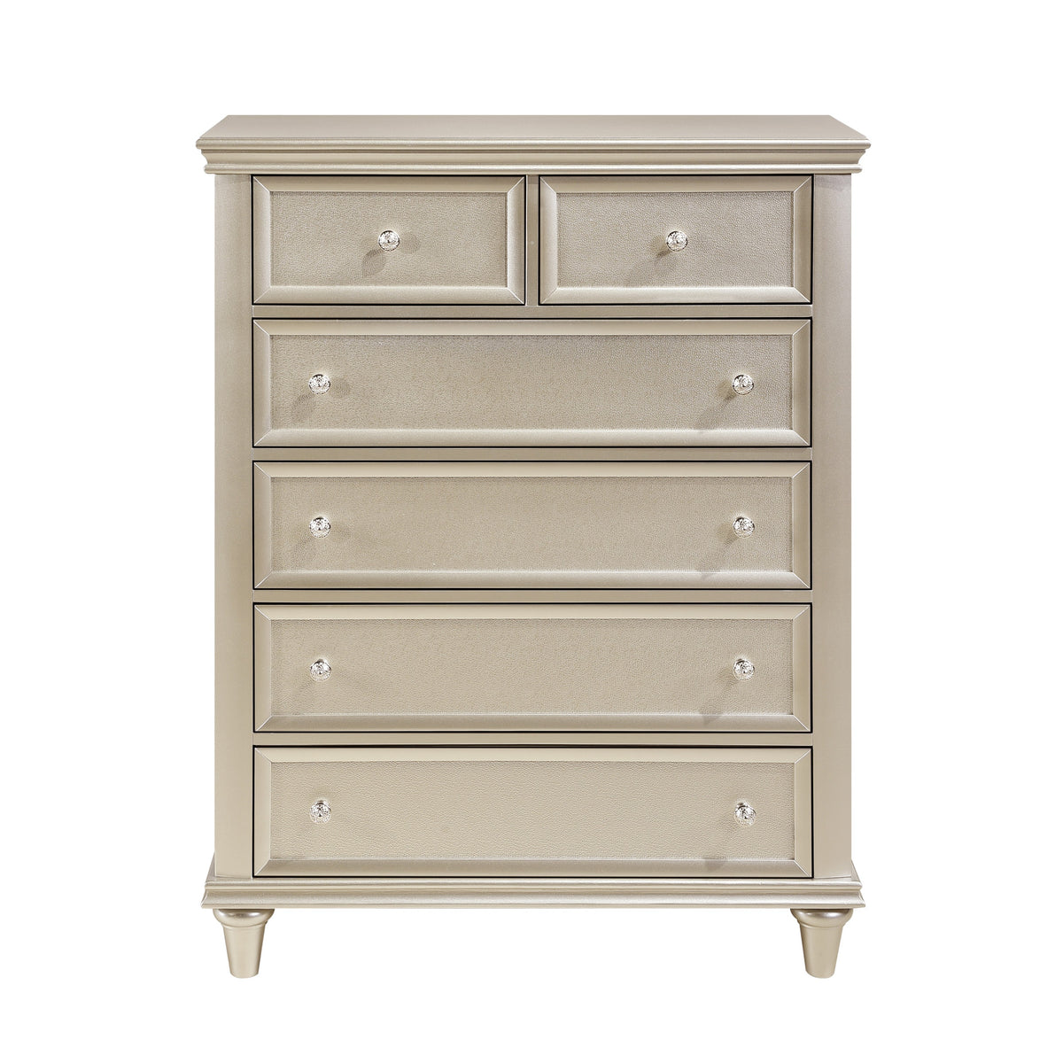 Celandine Silver Upholstered Panel Bedroom Set from Homelegance - Luna Furniture