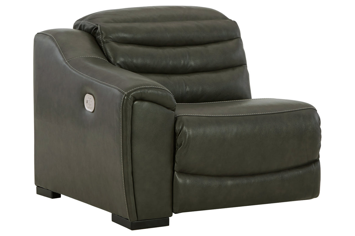 Center Line Dark Gray Left-Arm Facing Power Recliner from Ashley Furniture - Luna Furniture