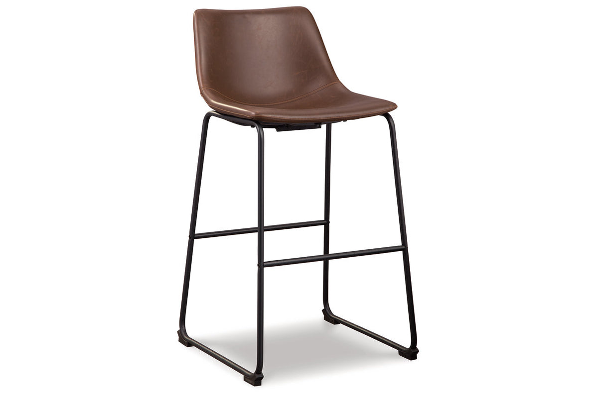 Centiar Brown Pub Height Barstool, Set of 2 from Ashley Furniture - Luna Furniture