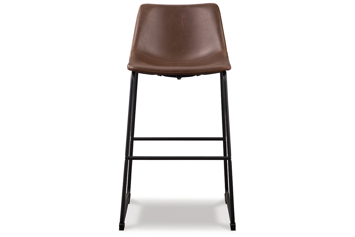 Centiar Brown Pub Height Barstool, Set of 2 from Ashley Furniture - Luna Furniture