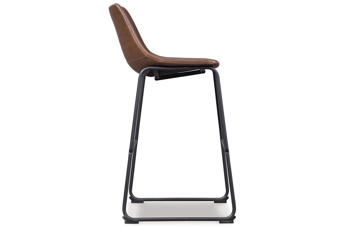 Centiar Brown Pub Height Barstool, Set of 2 from Ashley Furniture - Luna Furniture