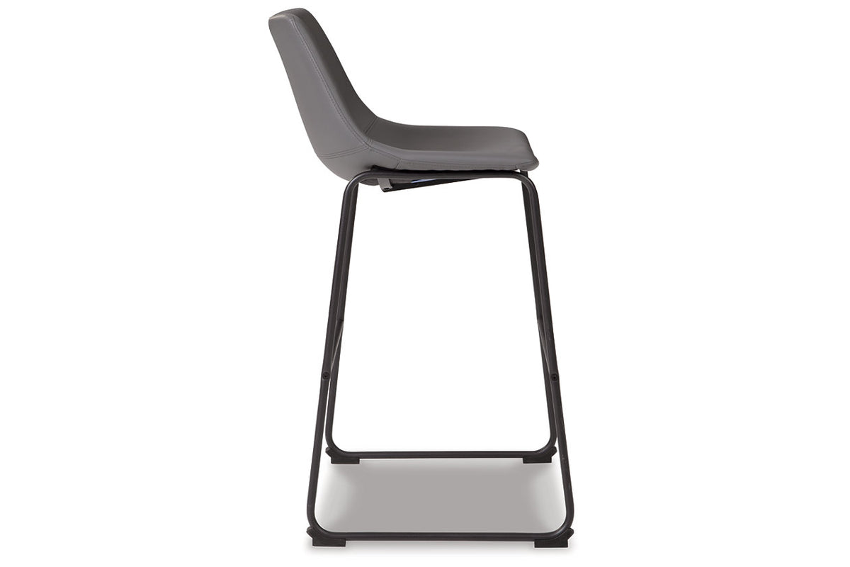 Centiar Gray Pub Height Barstool, Set of 2 from Ashley - Luna Furniture