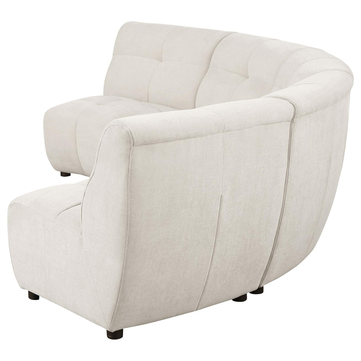 Charlotte Ivory 5-Piece Upholstered Curved Modular Sectional Sofa from Coaster - Luna Furniture