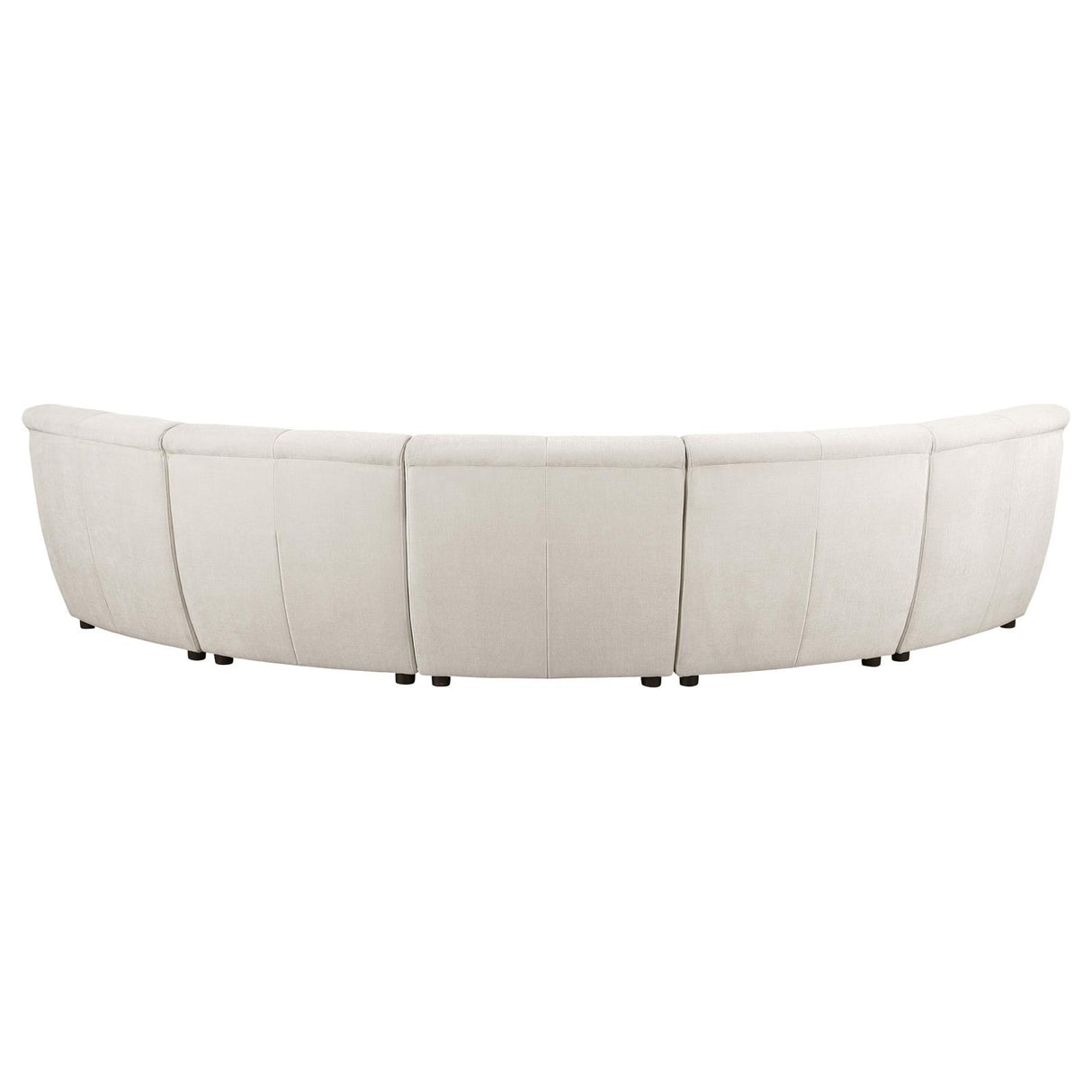 Charlotte Ivory 5-Piece Upholstered Curved Modular Sectional Sofa from Coaster - Luna Furniture