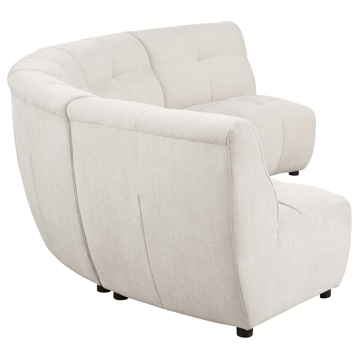 Charlotte Ivory 5-Piece Upholstered Curved Modular Sectional Sofa from Coaster - Luna Furniture