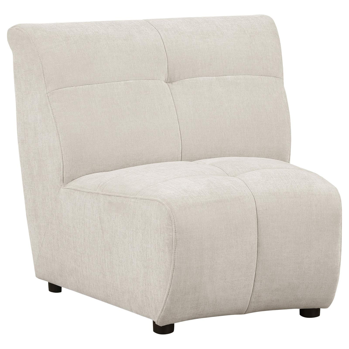 Charlotte Ivory 5-Piece Upholstered Curved Modular Sectional Sofa from Coaster - Luna Furniture