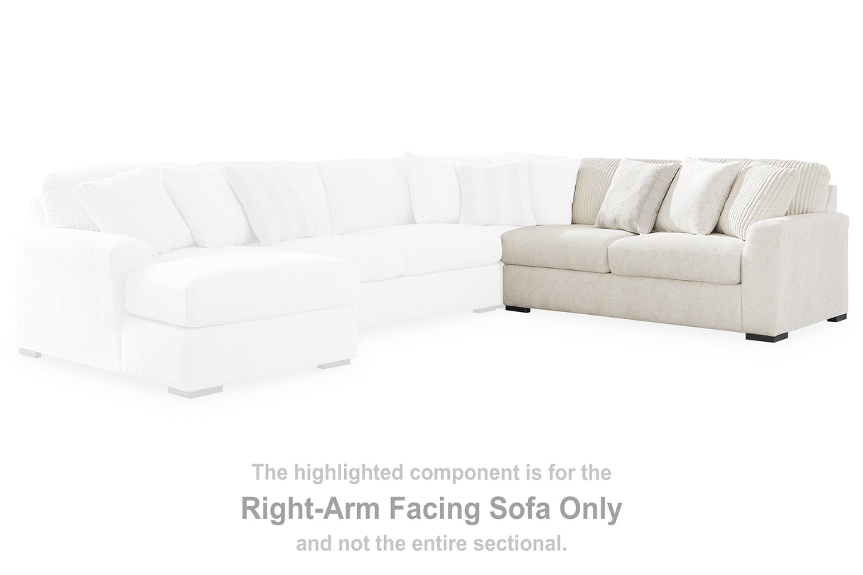 Chessington Ivory Right-Arm Facing Sofa from Ashley Furniture - Luna Furniture