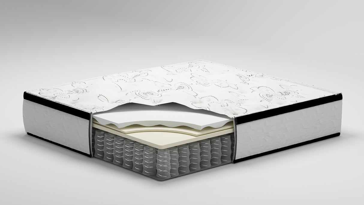 Chime 12 Inch Hybrid White California King Mattress in a Box from Ashley Furniture - Luna Furniture