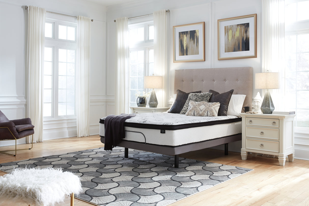 Chime 12 Inch Hybrid White California King Mattress in a Box from Ashley Furniture - Luna Furniture