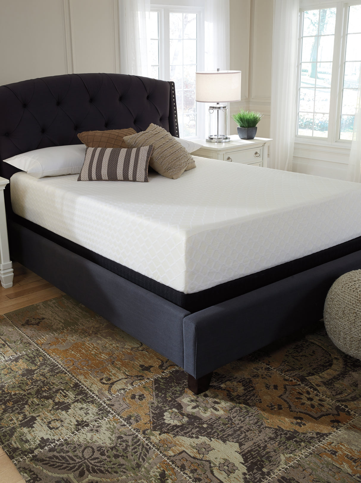 Chime 12 Inch Memory Foam White California King Mattress in a Box from Ashley - Luna Furniture