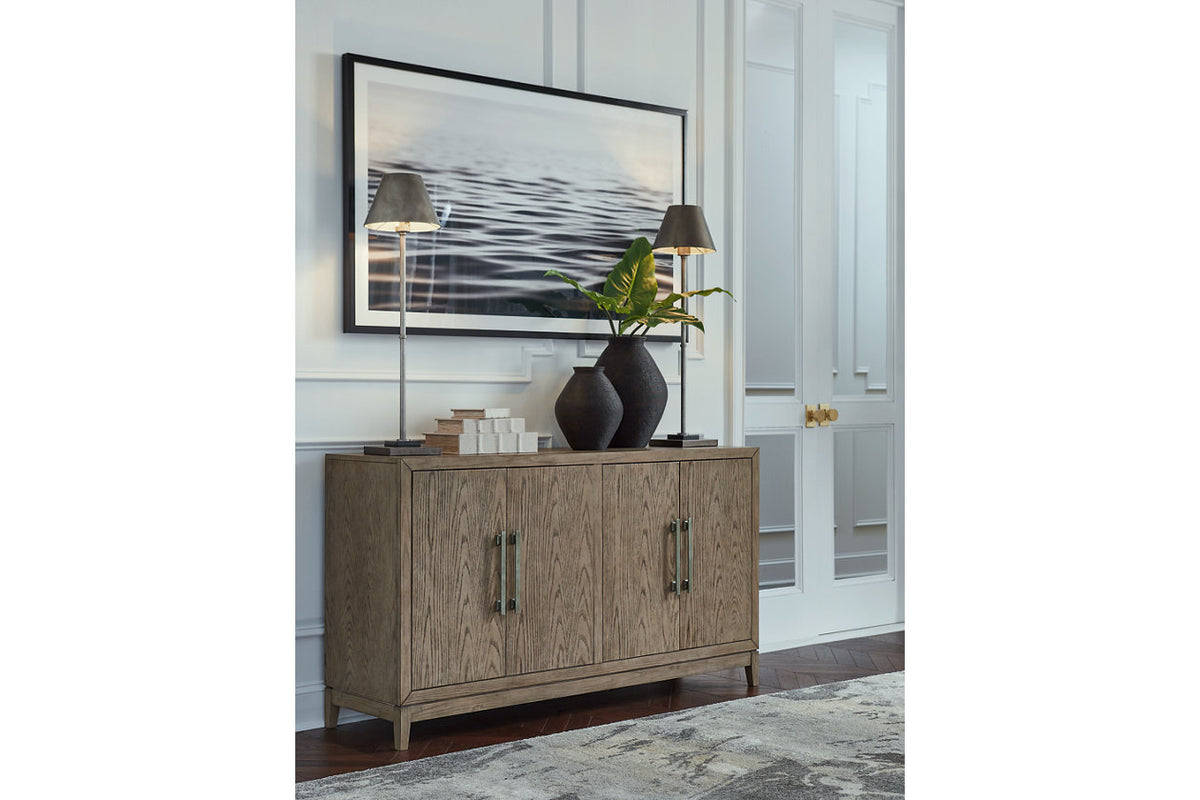 Chrestner Gray Dining Server from Ashley Furniture - Luna Furniture