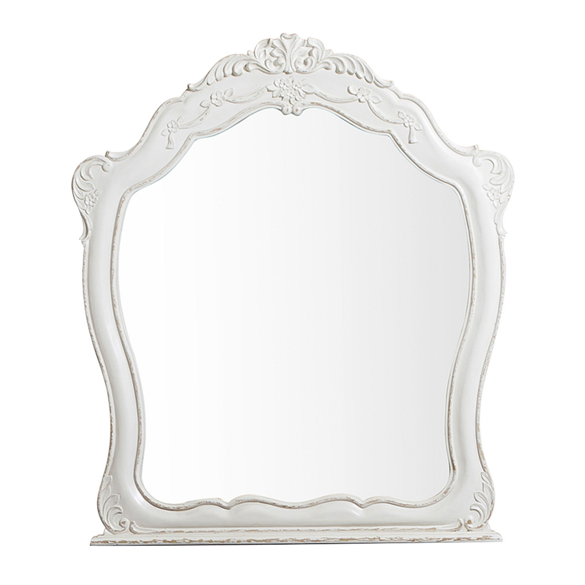 Gallery1950 ホワイト スパイラルインテリア　ミッドセンチュリー Cinderella Antique White Mirror - Luna Furniture