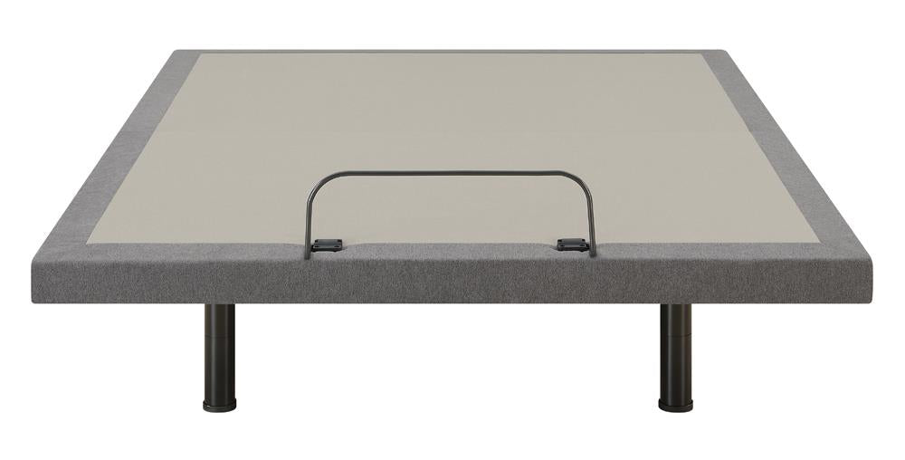 Clara Gray and Black Queen Adjustable Bed Base from Coaster - Luna Furniture