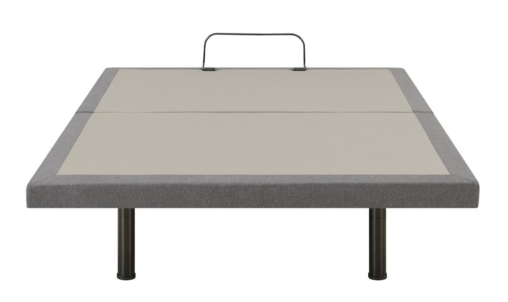 Clara Gray and Black Queen Adjustable Bed Base from Coaster - Luna Furniture