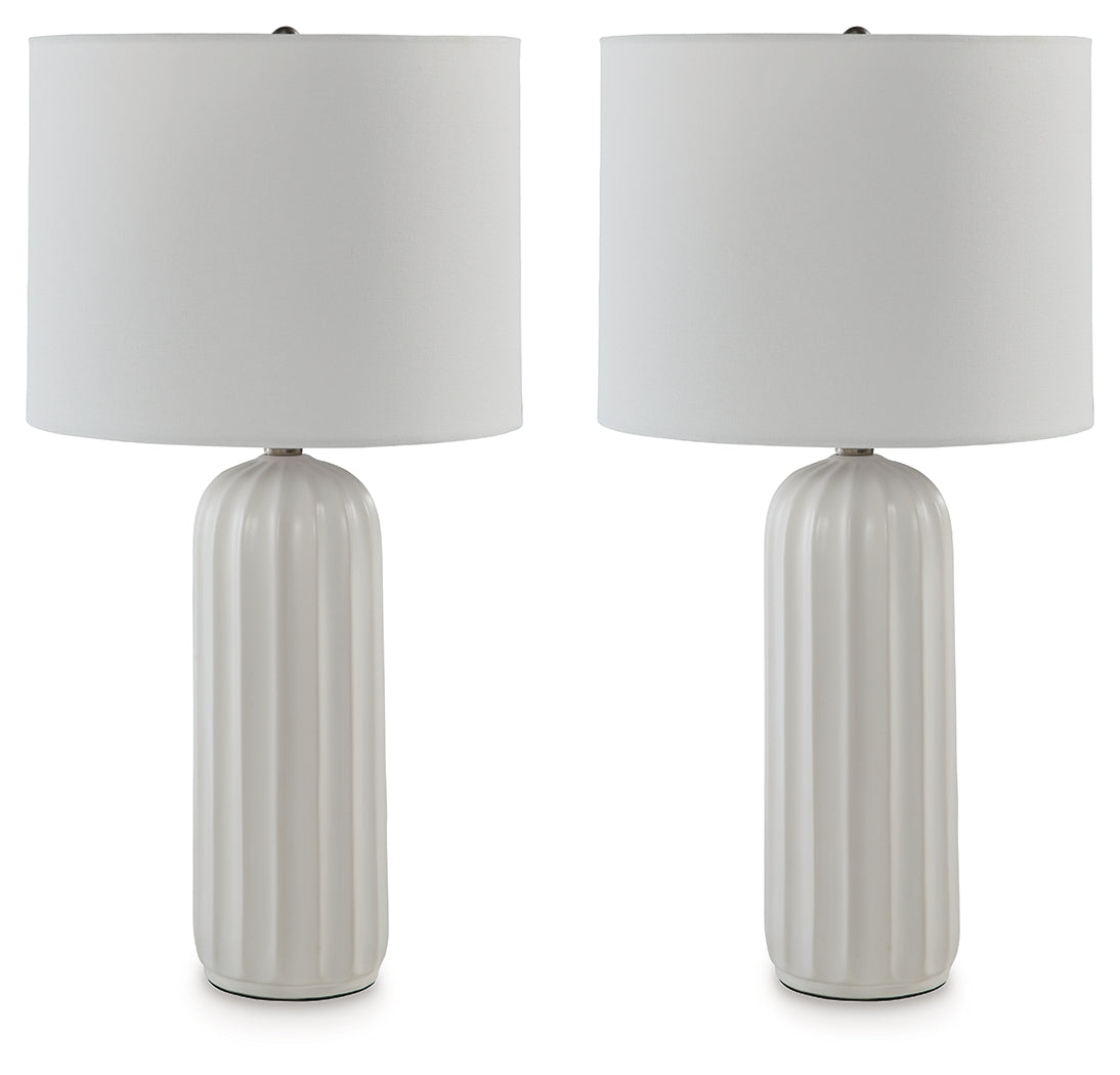 Clarkland White Table Lamp from Ashley - Luna Furniture