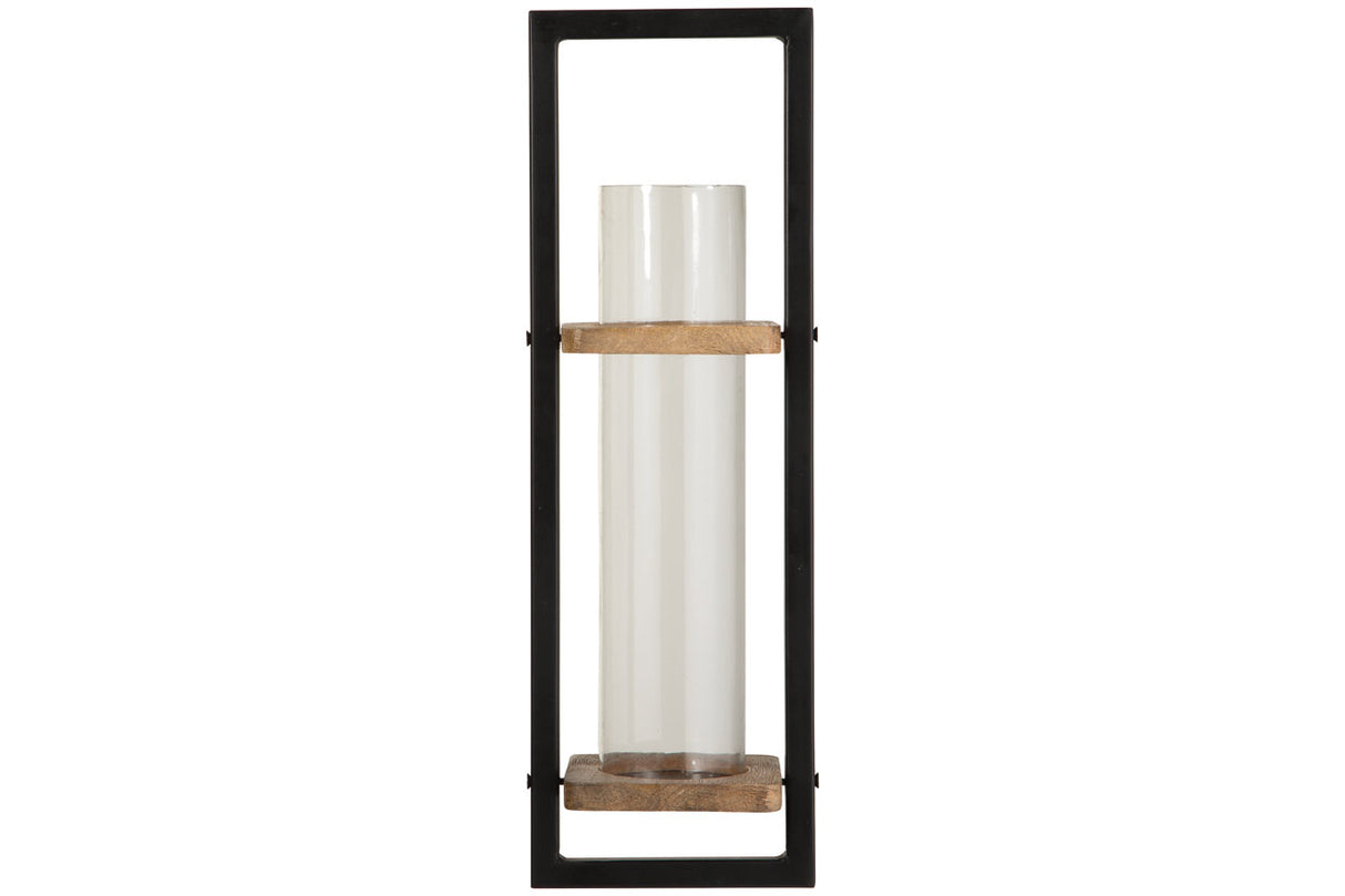 Colburn Natural/Black Wall Sconce from Ashley - Luna Furniture