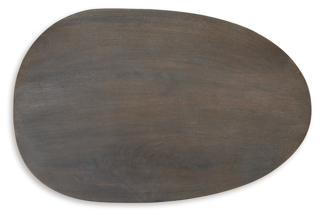 Cormmet Brown/Black Accent Table from Ashley - Luna Furniture