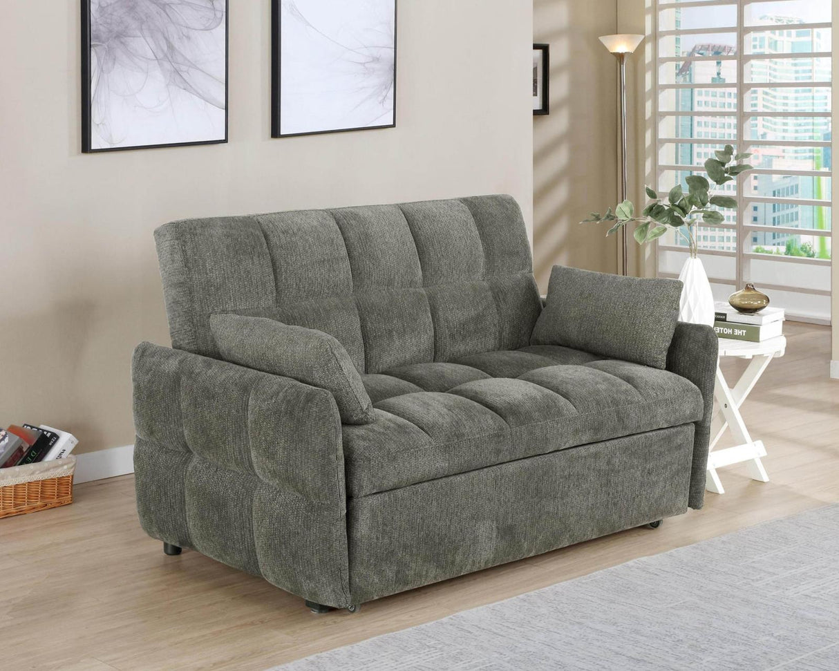 Cotswold Brown Tufted Cushion Sleeper Sofa Bed from Coaster - Luna Furniture