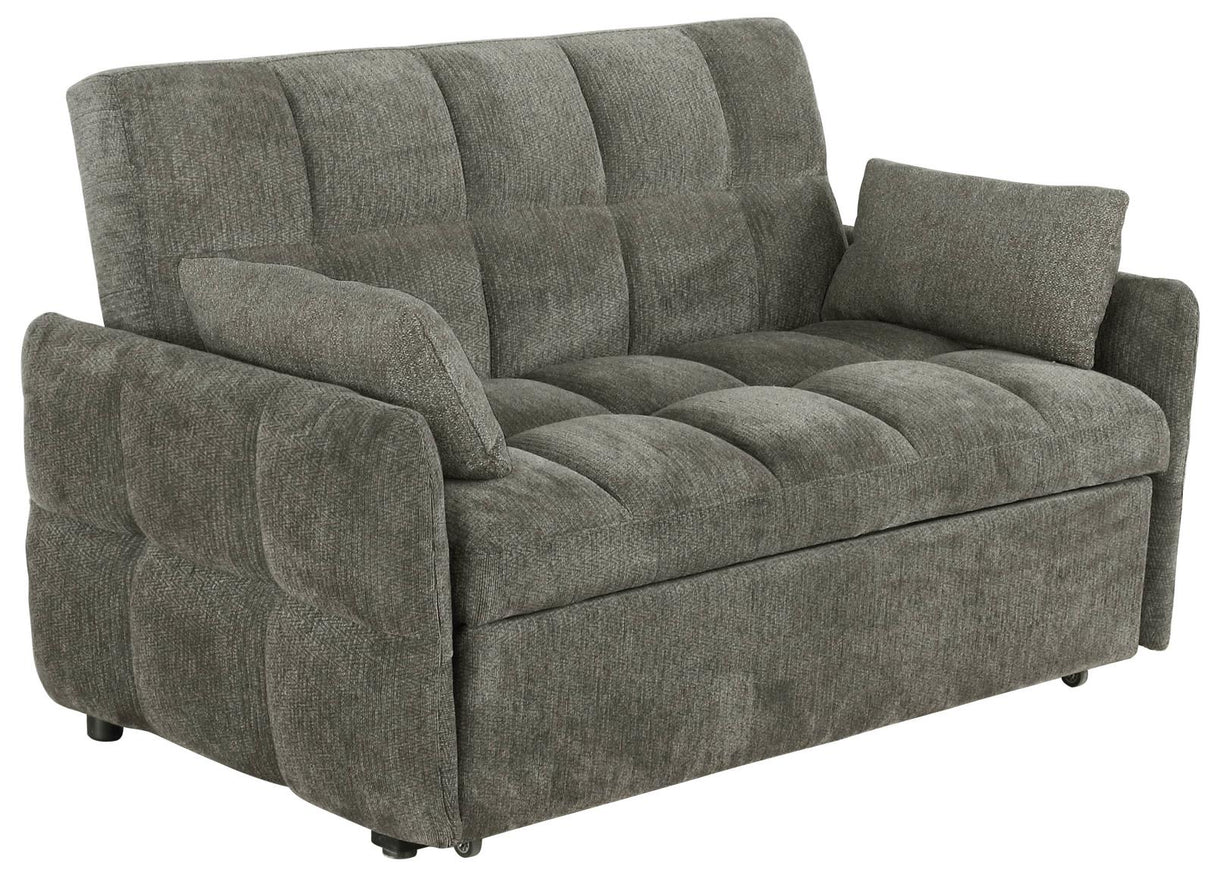Cotswold Brown Tufted Cushion Sleeper Sofa Bed from Coaster - Luna Furniture