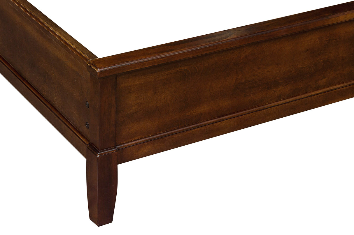 Cotterill Cherry Queen Upholstered Panel Bed from Homelegance - Luna Furniture