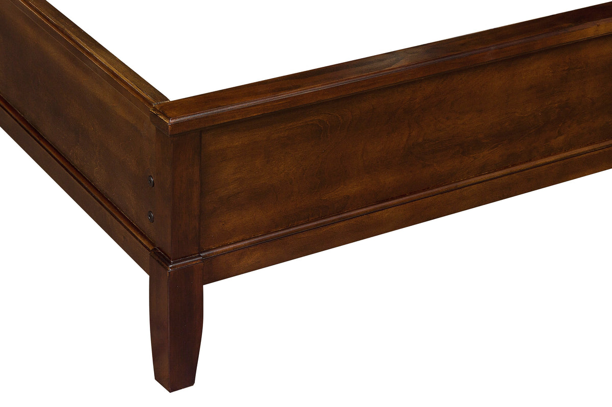 Cotterill Cherry Upholstered Panel Bedroom Set from Homelegance - Luna Furniture