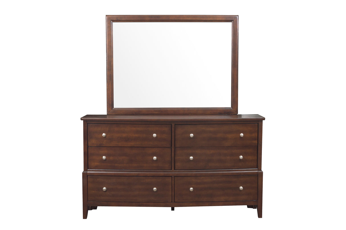 Cotterill Cherry Upholstered Panel Bedroom Set from Homelegance - Luna Furniture