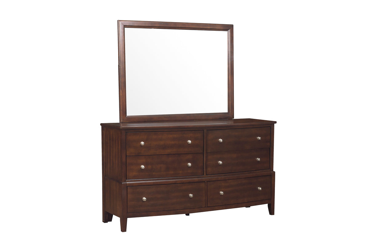 Cotterill Cherry Upholstered Panel Bedroom Set from Homelegance - Luna Furniture