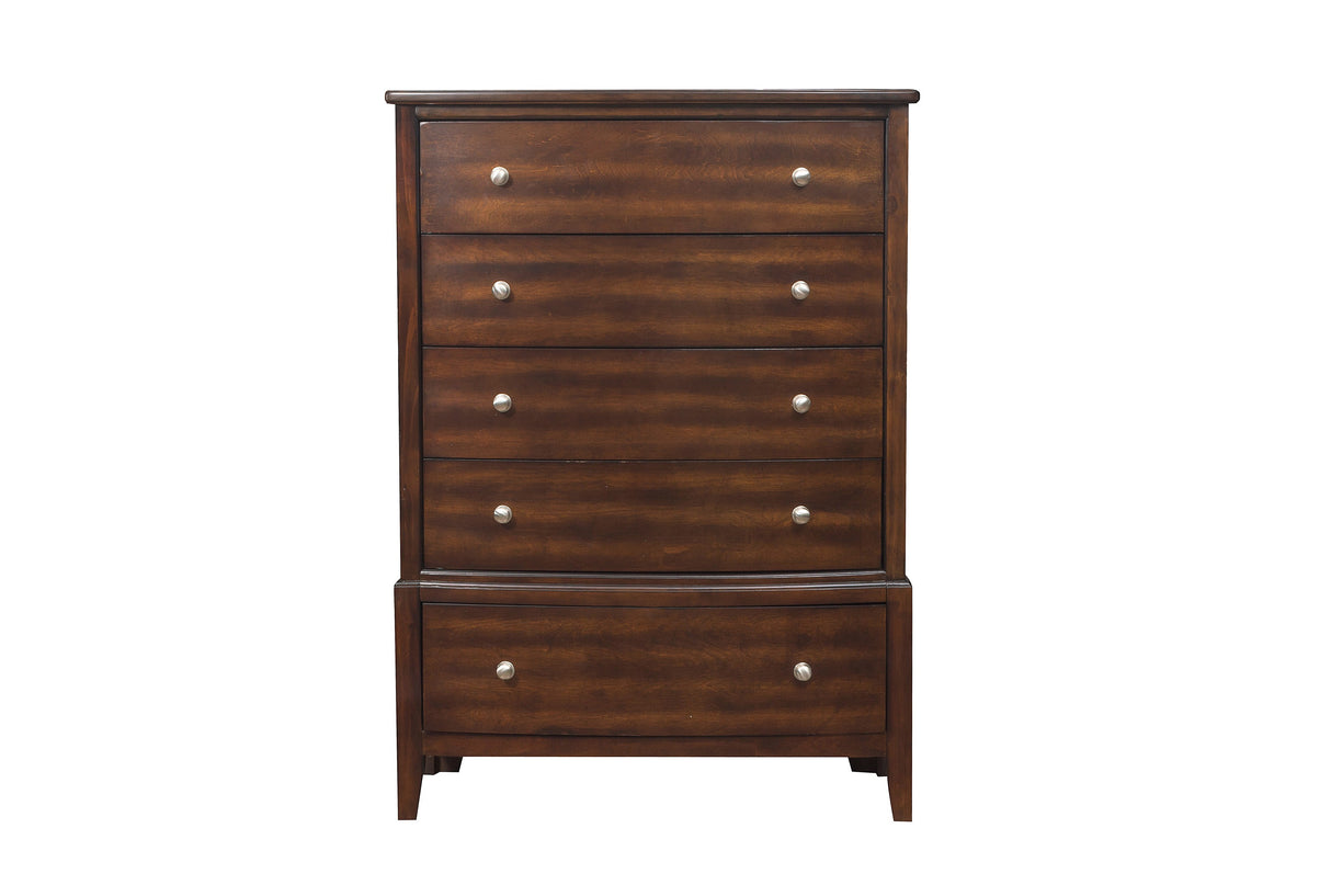 Cotterill Cherry Upholstered Panel Bedroom Set from Homelegance - Luna Furniture