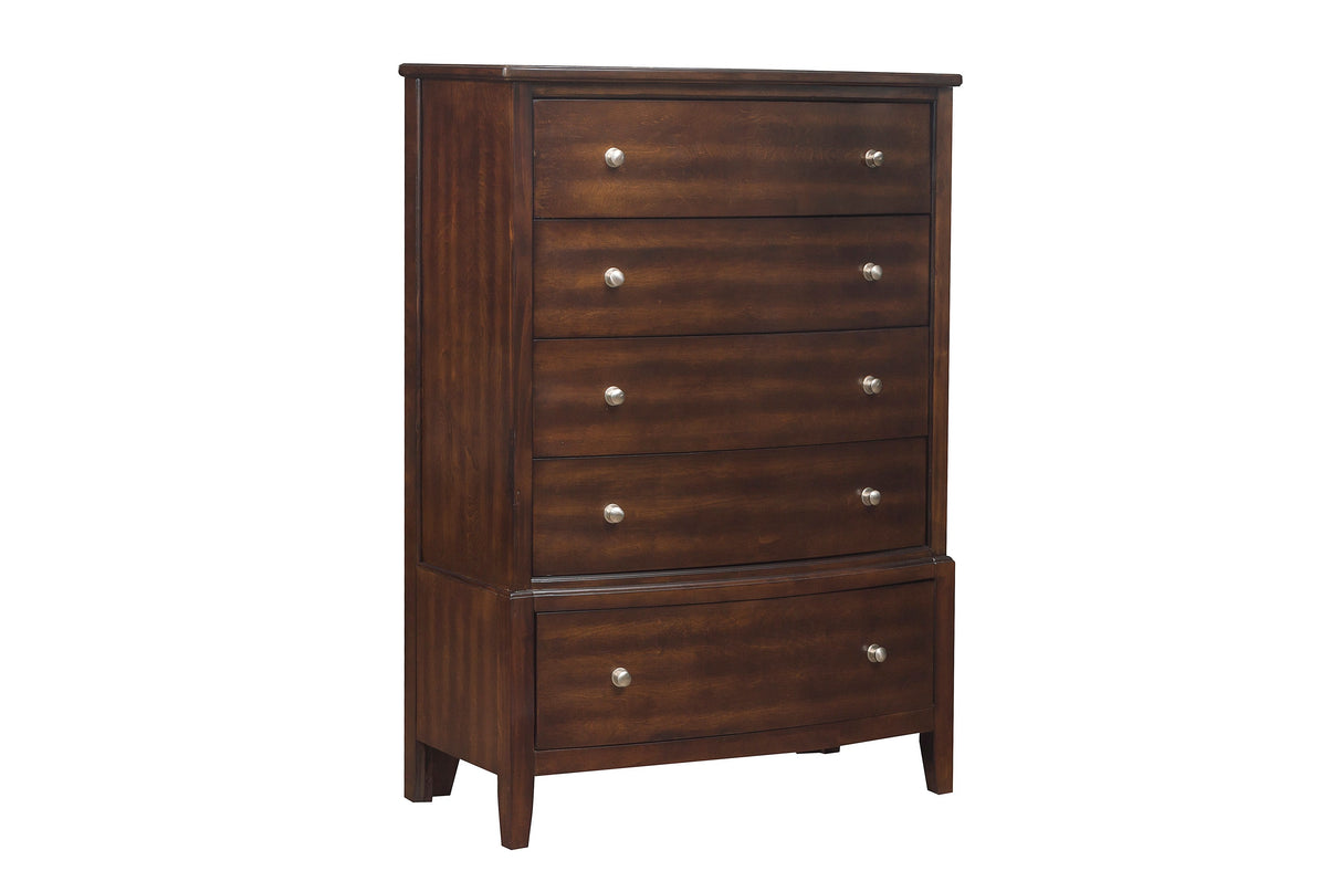 Cotterill Cherry Upholstered Panel Bedroom Set from Homelegance - Luna Furniture