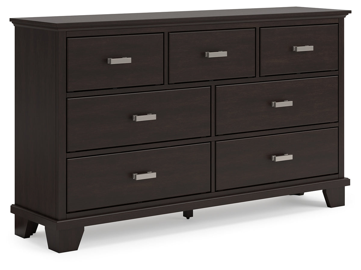 Ashley Covetown Dark Brown Dresser