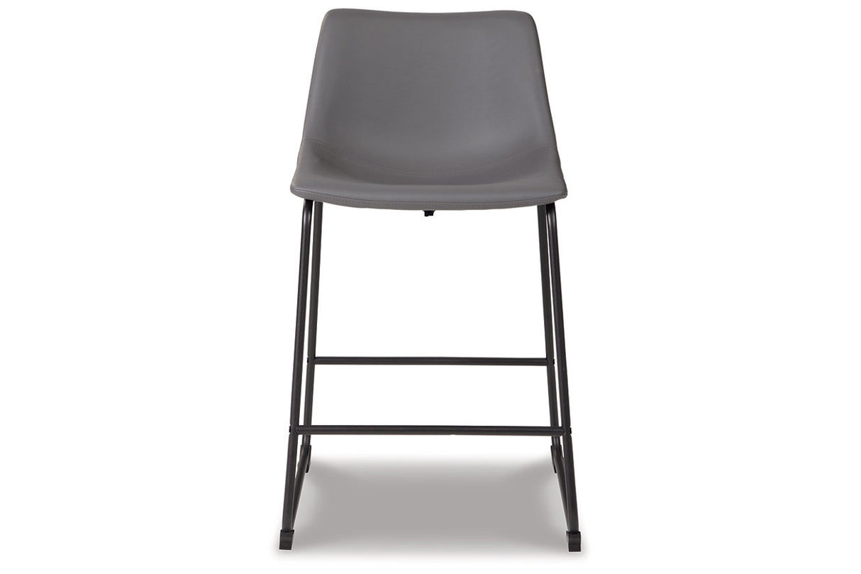 Centiar Gray Counter Height Barstool, Set of 2 from Ashley - Luna Furniture