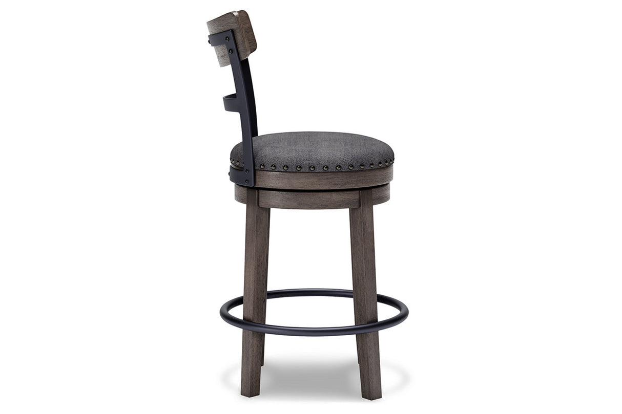 Caitbrook Gray Counter Height Barstool from Ashley - Luna Furniture