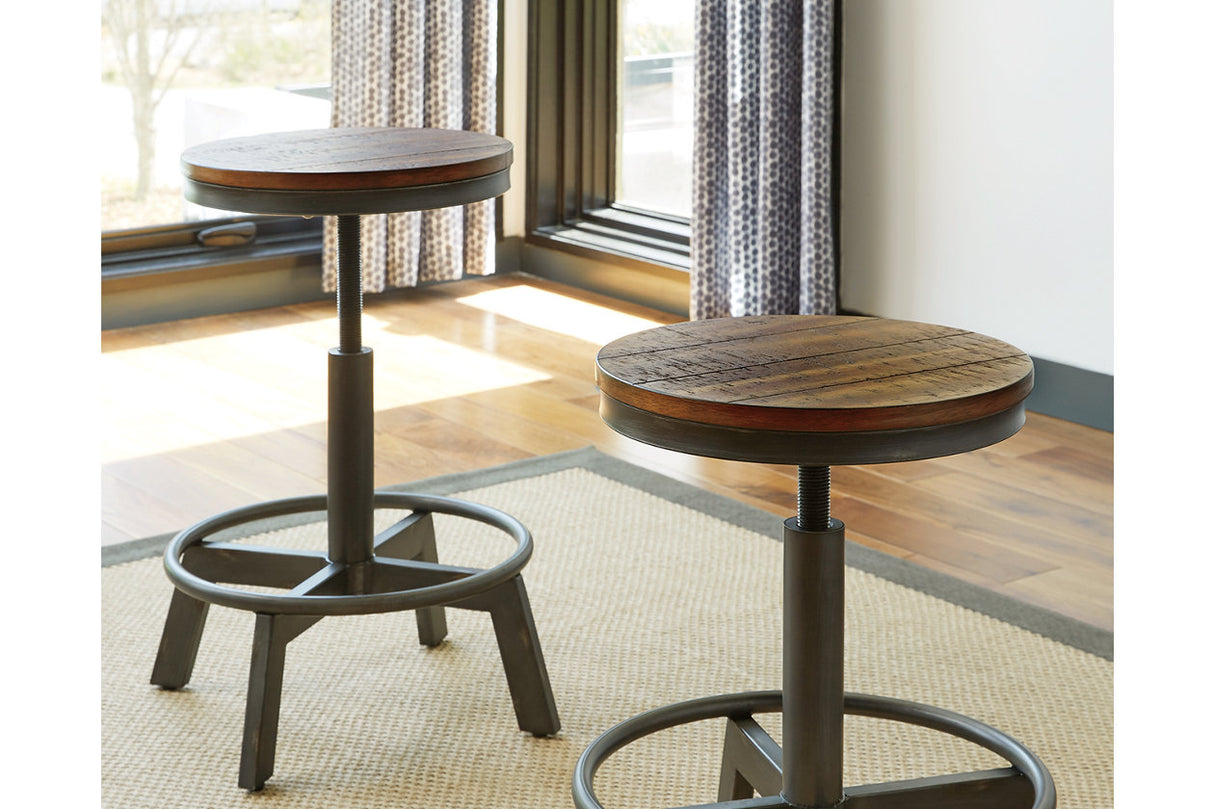 Torjin Brown/Gray Counter Height Stool, Set of 2 from Ashley - Luna Furniture