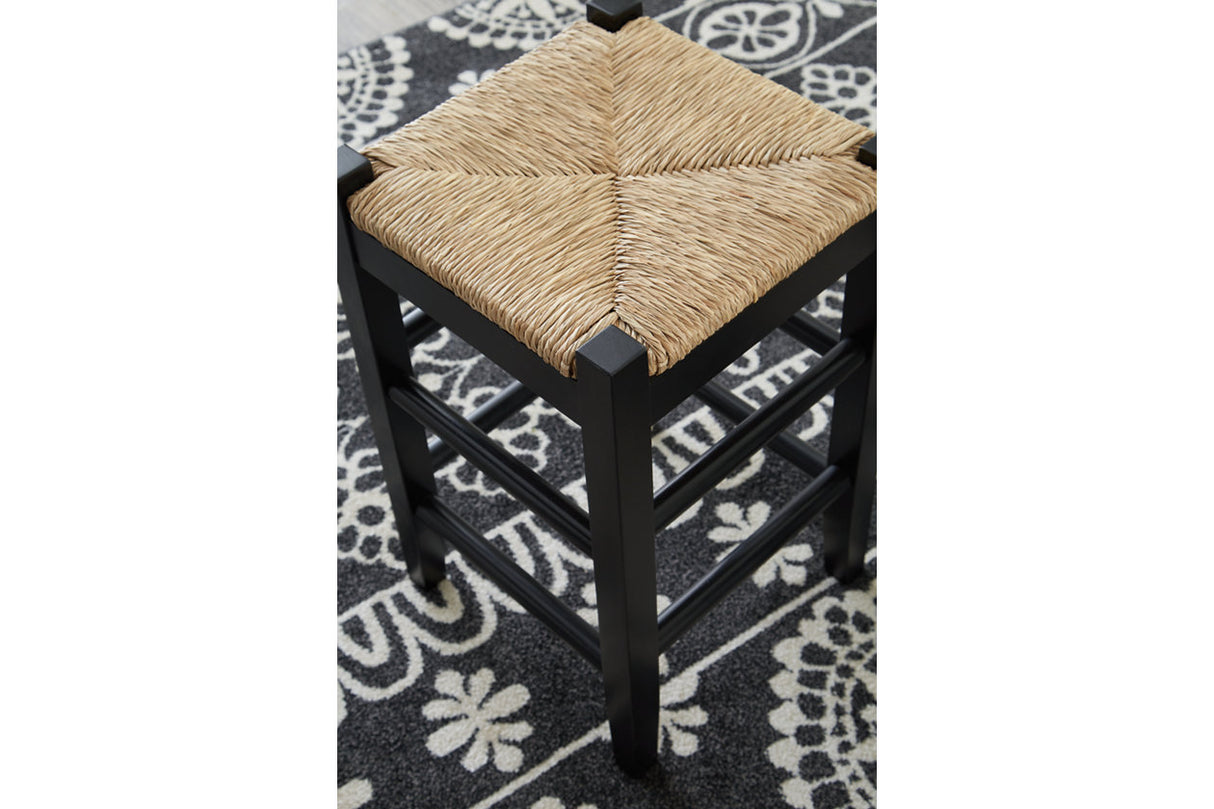 Mirimyn Black Counter Height Barstool, Set of 2 from Ashley - Luna Furniture