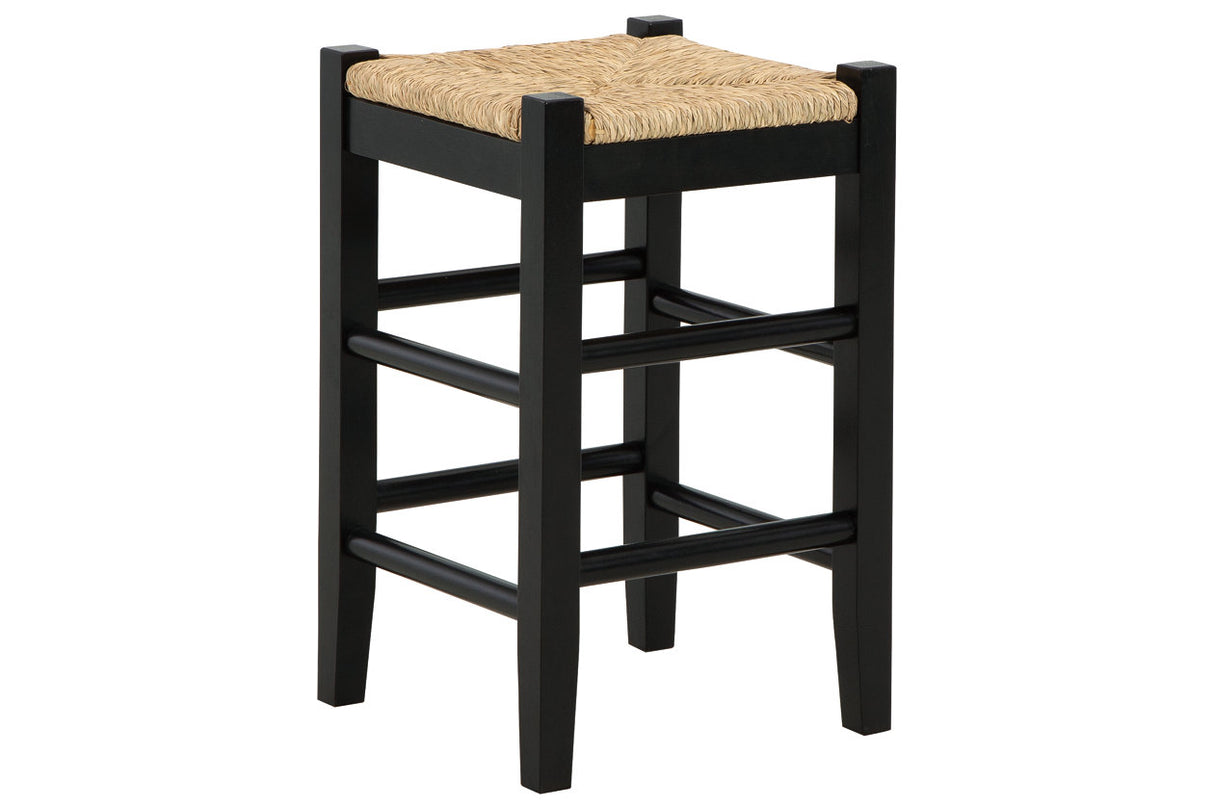 Mirimyn Black Counter Height Barstool, Set of 2 from Ashley - Luna Furniture