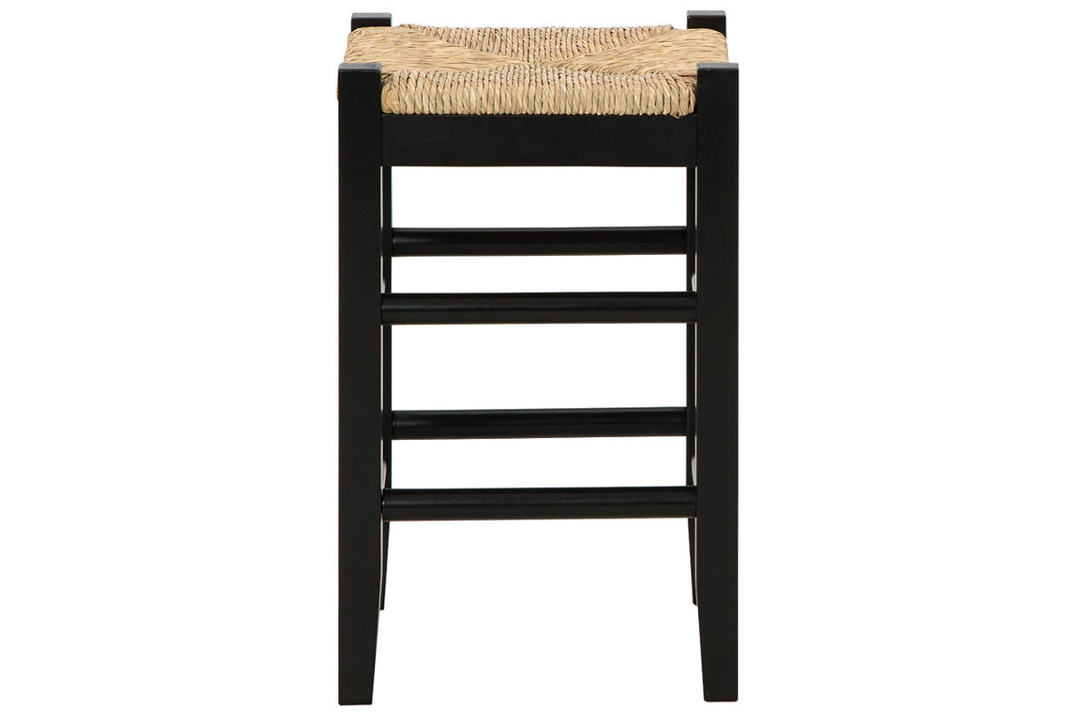 Mirimyn Black Counter Height Barstool, Set of 2 from Ashley - Luna Furniture
