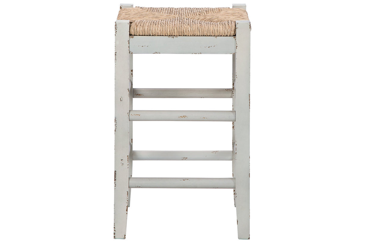 Mirimyn White Counter Height Barstool, Set of 2 from Ashley - Luna Furniture