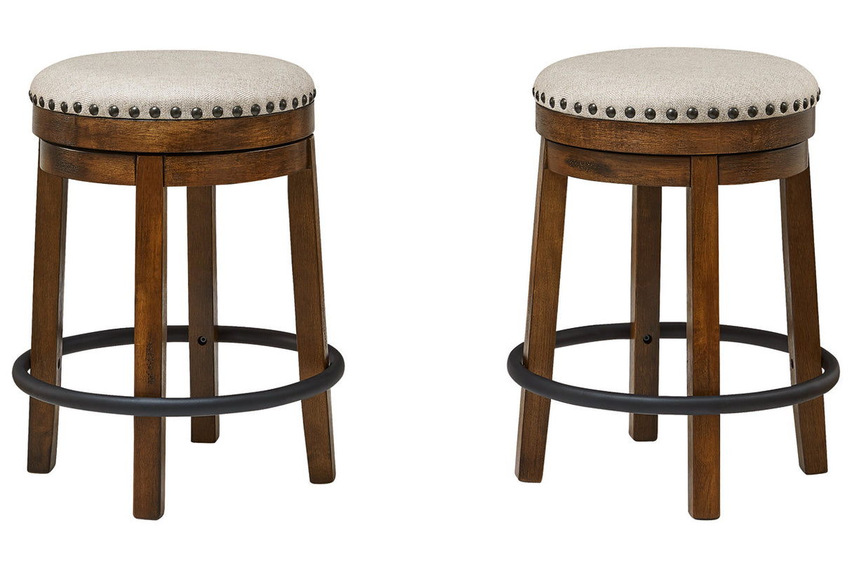 Valebeck Brown/Black Counter Height Stool from Ashley - Luna Furniture