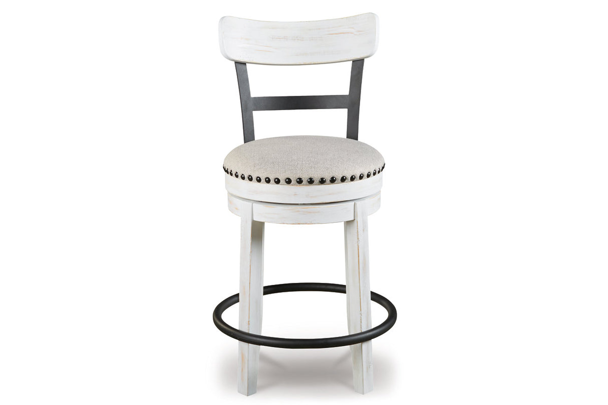 Valebeck White Counter Height Barstool from Ashley - Luna Furniture