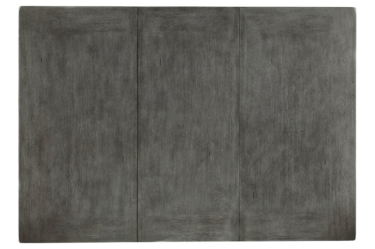 Hallanden Gray Counter Height Dining Extension Table from Ashley - Luna Furniture