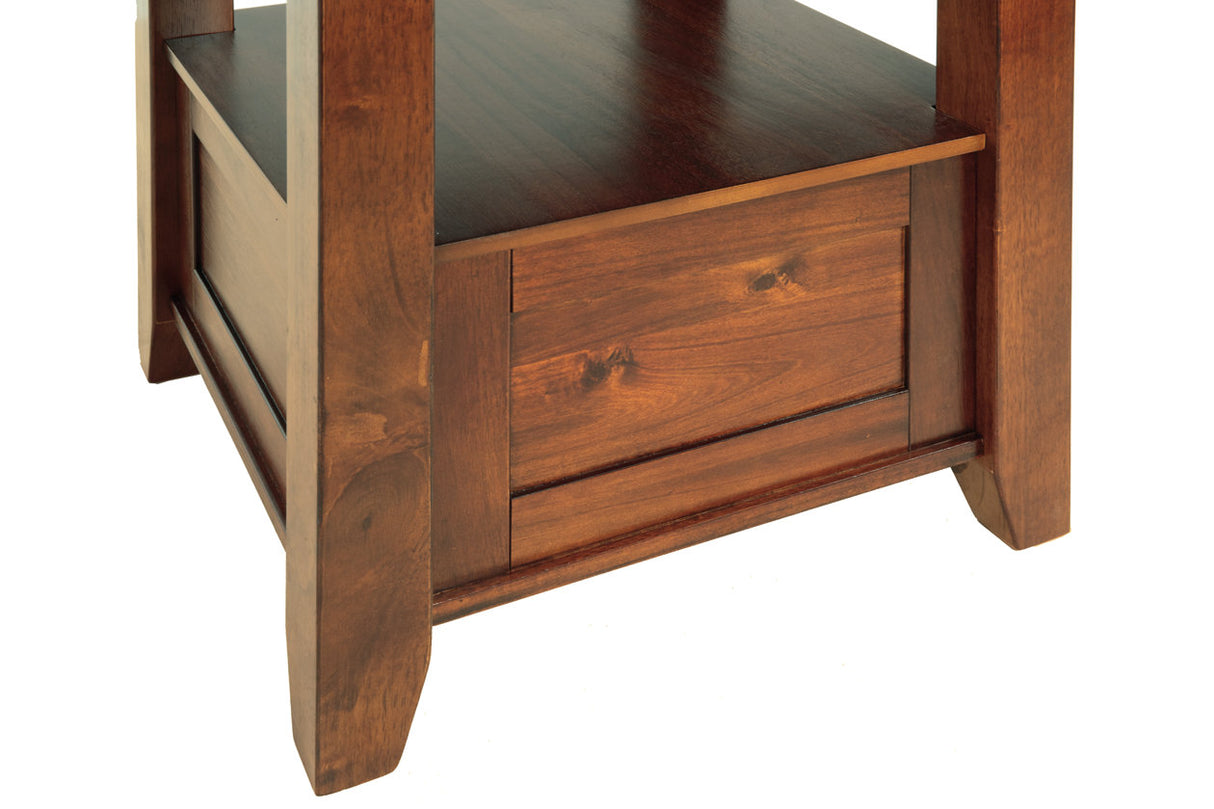 Ralene Medium Brown Counter Height Dining Extension Table from Ashley - Luna Furniture