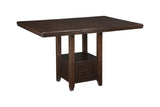 Haddigan Dark Brown Counter Height Dining Extension Table -  - Luna Furniture