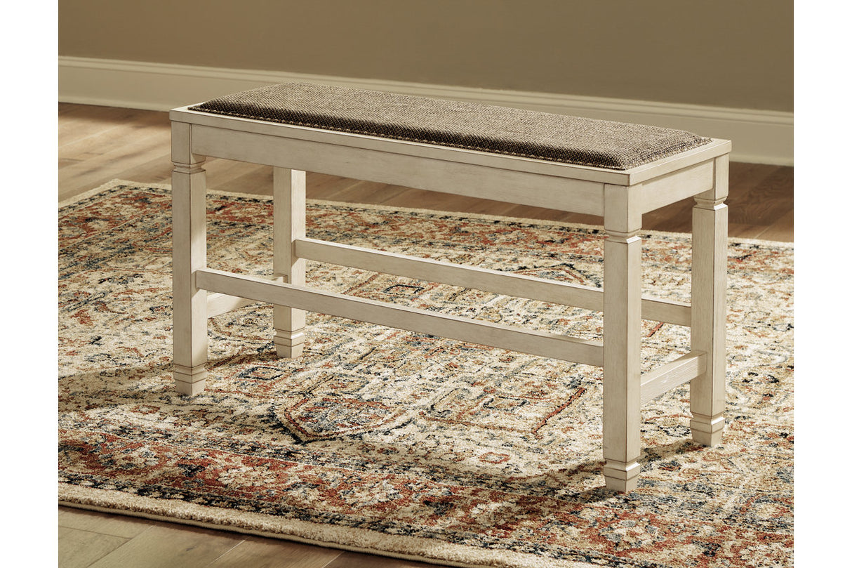 Bolanburg Two-tone Counter Height Bench from Ashley - Luna Furniture