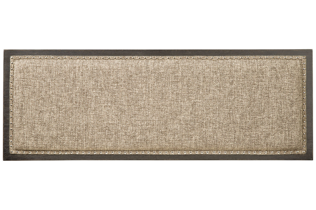 Tyler Creek Antique Black Counter Height Bench from Ashley - Luna Furniture