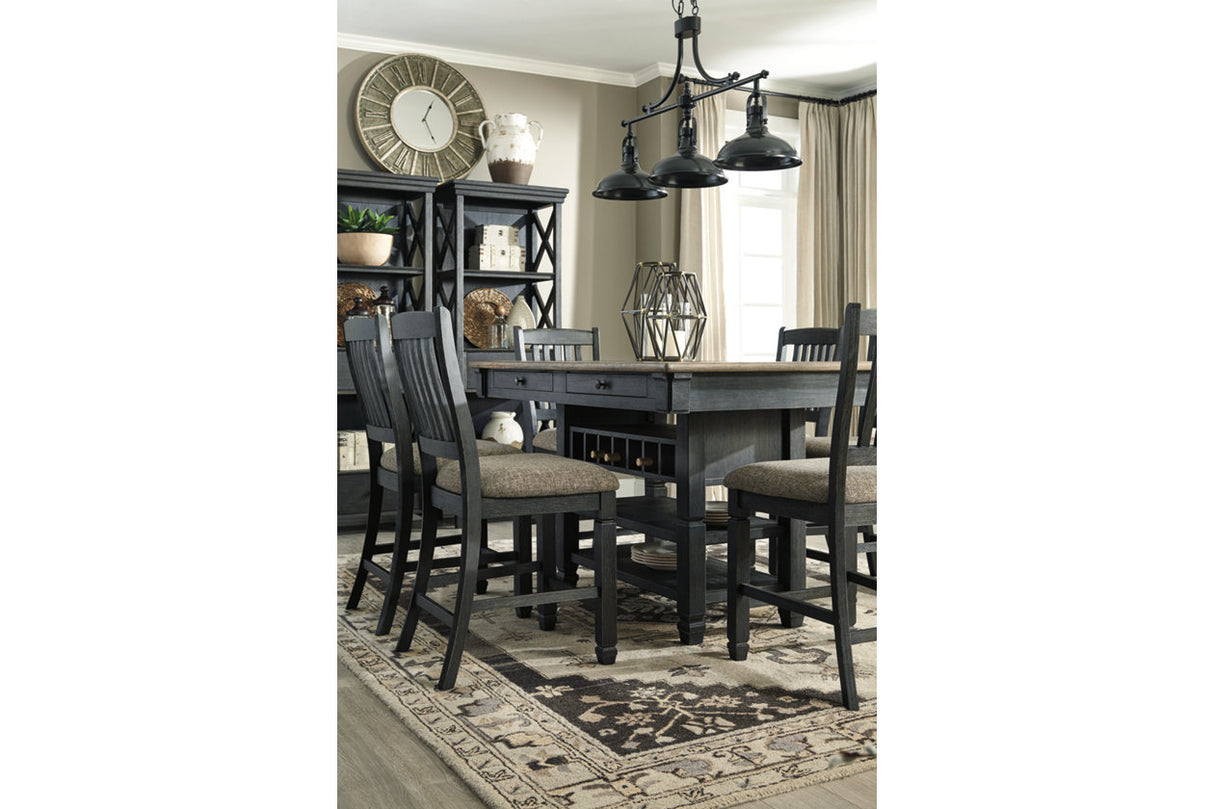 Tyler Creek Black/Gray Counter Height Dining Table from Ashley - Luna Furniture