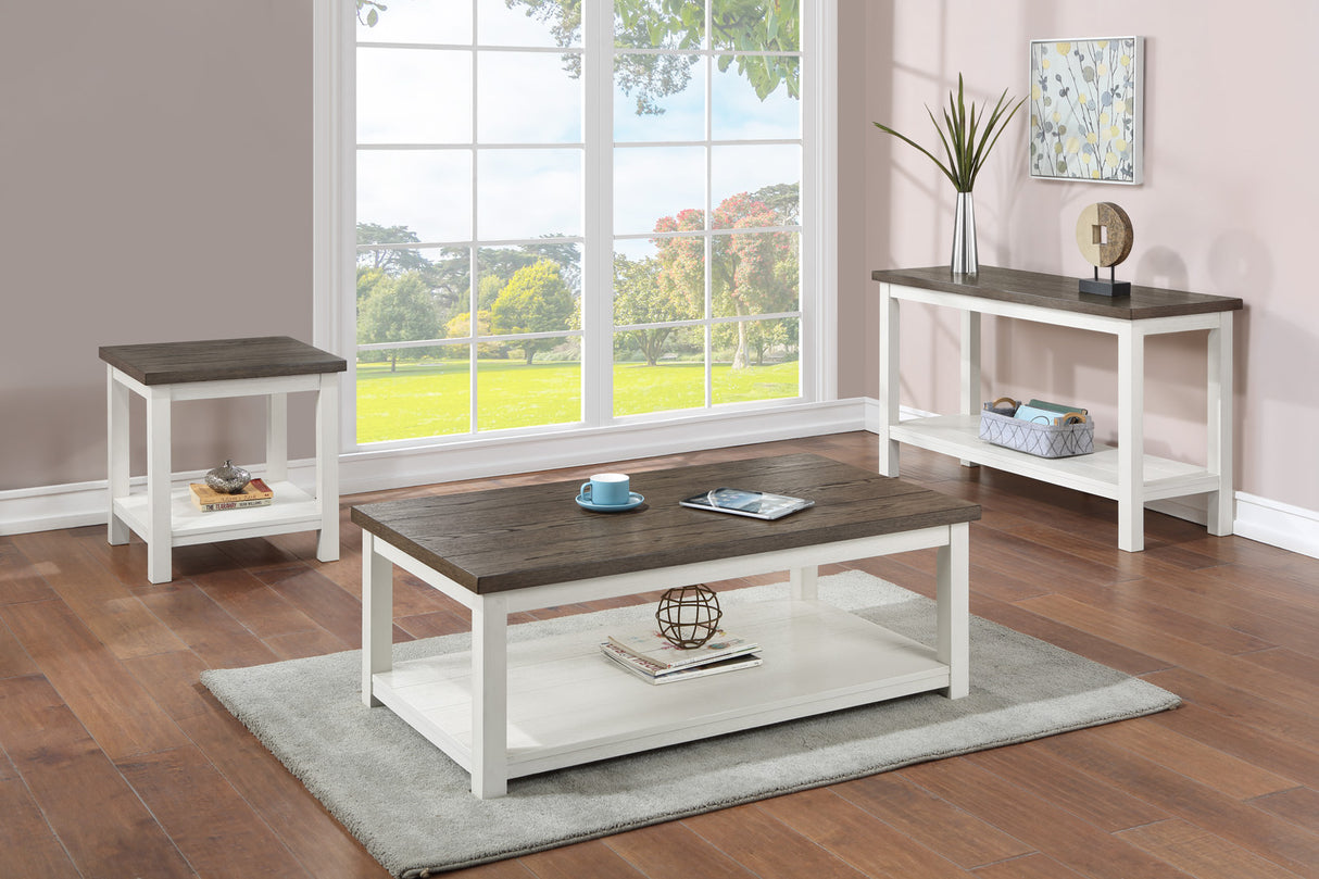 Dakota Chalk White End Table from Crown Mark - Luna Furniture