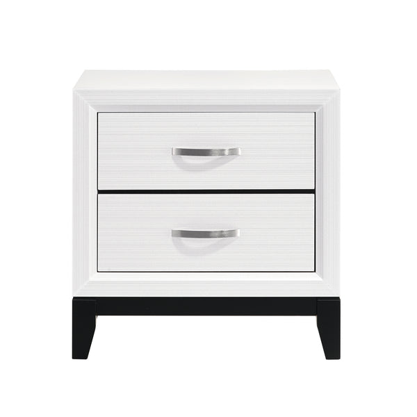 Davi White Nightstand