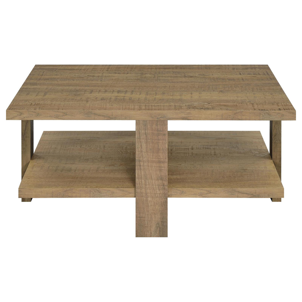 Dawn Mango Square Engineered Wood Coffee Table With Shelf from Coaster - Luna Furniture