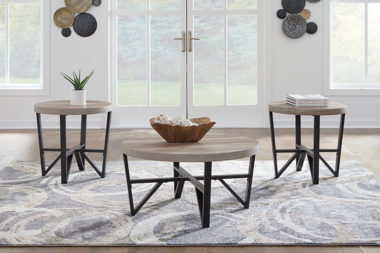Deanlee Grayish Brown/Black Table from Ashley - Luna Furniture